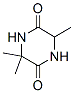 3,3,6-Trimethylpiperazine-2,5-dione Structure,66449-54-5Structure