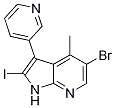 1H-pyrrolo[2,3-b]pyridine, 5-bromo-2-iodo-4-methyl-3-(3-pyridinyl)- Structure,664991-78-0Structure