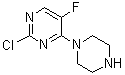 Pyrimidine, 2-chloro-5-fluoro-4-(1-piperazinyl)- Structure,666839-74-3Structure