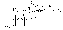 11Beta,17,21-trihydroxypregn-4-ene-3,20-dione 21-butyrate Structure,6677-99-2Structure