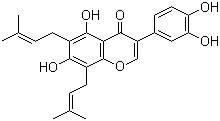 6,8-Diprenylorobol Structure,66777-70-6Structure