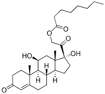 4-Pregnene-11beta,17alpha,21-triol-3,20-dione 21-caprylate Structure,6678-14-4Structure