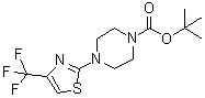 1-Piperazinecarboxylic acid, 4-[4-(trifluoromethyl)-2-thiazolyl]-, 1,1-dimethylethyl ester Structure,668484-48-8Structure