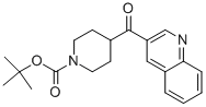 4-(Quinoline-3-carbonyl)-piperidine-1-carboxylic acid tert-butyl ester Structure,669074-89-9Structure