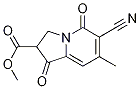 6-Cyano-1,2,3,5-tetrahydro-7-methyl-1,5-dioxo-2-indolizinecarboxylic acid methyl ester Structure,66917-18-8Structure