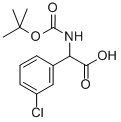 Tert-butoxycarbonylamino-(3-chloro-phenyl)-acetic acid Structure,669713-92-2Structure