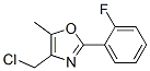 4-Chloromethyl-2-(2-fluoro-phenyl)-5-methyloxazole Structure,671215-76-2Structure