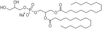 1,2-Dihexadecanoyl-sn-glycero-3-[phospho-rac-(1-glycerol)] sodium salt Structure,67232-81-9Structure