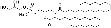 1,2-Distearoyl-sn-glycero-3-phospho-rac-glycerol sodium salt Structure,67232-82-0Structure