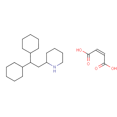 Perhexiline maleate Structure,6724-53-4Structure