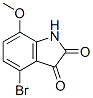 1H-Indole-2,3-dione, 4-bromo-7-methoxy- Structure,67303-38-2Structure