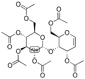 [(2R,3s,4r)-4-acetyloxy-3-[(2r,3r,4s,5r,6r)-3,4,5-triacetyloxy-6-(acetyloxymethyl)oxan-2-yl]oxy-3,4-dihydro-2h-pyran-2-yl]methyl acetate Structure,67314-34-5Structure