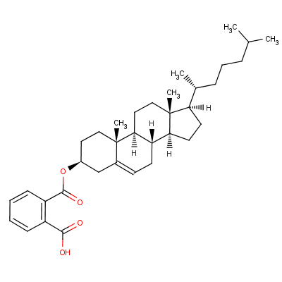 Cholest-5-en-3beta-yl hydrogen phthalate Structure,6732-01-0Structure