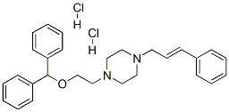 Piperazine, 1-[2-(diphenylmethoxy)ethyl]-4-(3-phenyl-2-propenyl)- Structure,67469-57-2Structure