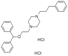 1-(2-Diphenylmethoxyethyl)-4-(3-phenylpropyl)piperazine dihydrochloride Structure,67469-81-2Structure