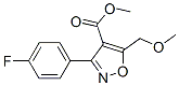 4-Isoxazolecarboxylicacid,3-(4-fluorophenyl)-5-(methoxymethyl)-,methylester(9ci) Structure,675109-39-4Structure