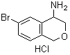 6-Bromo-3,4-dihydro-1h-2-benzopyran-4-amine hydrochloride Structure,676134-73-9Structure