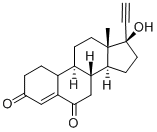 (17beta)-17-Ethynyl-17-hydroxyestr-4-ene-3,6-dione Structure,67696-78-0Structure