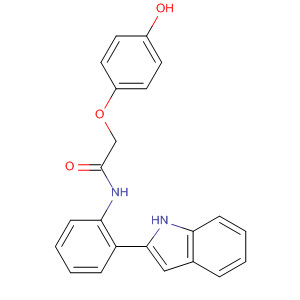 2-(4-Hydroxy-phenoxy)-n-[2-(1h-indol-2-yl)-phenyl]-acetamide Structure,677297-23-3Structure