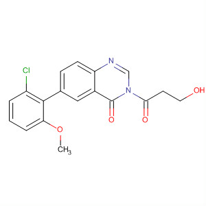 6-(2-Chloro-6-methoxyphenyl)-3-(3-hydroxy-propionyl)-3h-quinazolin-4-one Structure,677298-29-2Structure