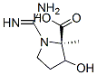 Proline, 1-(aminoiminomethyl)-2-hydroxy-(9ci) Structure,67736-29-2Structure