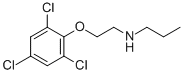 N-(2,4,6-trichlorophenoxy)ethyl n-propylamine Structure,67747-01-7Structure