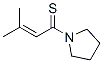 Pyrrolidine, 1-(3-methyl-1-thioxo-2-butenyl)- (9ci) Structure,67797-23-3Structure