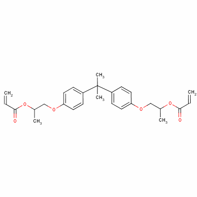 Bisphenol a diglycidyl diacrylate Structure,67952-50-5Structure