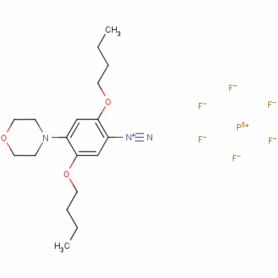 2,5-Dibutoxy-4-(morpholino)benzenediazonium hexafluorophosphate Structure,68015-88-3Structure