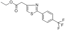 Ethyl {2-[4-(trifluoromethyl)phenyl]-1,3-thiazol-4-yl}acetate Structure,680215-92-3Structure