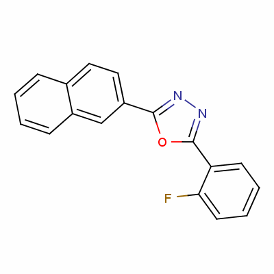 2-(2-Fluorophenyl)-5-(2-naphthyl)-1,3,4-oxadiazole Structure,68047-43-8Structure