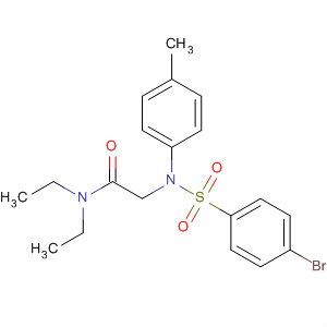 2-[(4-Bromo-benzenesulfonyl)-p-tolyl-amino]-n,n-diethyl-acetamide Structure,680588-88-9Structure