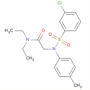 2-[(3-Chloro-benzenesulfonyl)-p-tolyl-amino]-n,n-diethyl-acetamide Structure,680588-90-3Structure