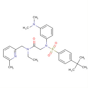 2-[(4-Tert-butyl-benzenesulfonyl)-(3-dimethylamino-phenyl)-amino]-n-ethyl-n-(6-methyl-pyridin-2-ylmethyl)-acetamide Structure,680589-72-4Structure