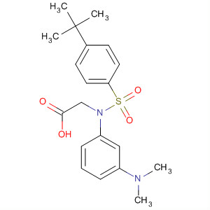 [(4-Tert-butyl-benzenesulfonyl)-(3-dimethylamino-phenyl)-amino]-acetic acid Structure,680591-34-8Structure