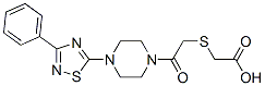 2-({2-Oxo-2-[4-(3-phenyl-1,2,4-thiadiazol-5-yl)piperazino]ethyl}thio)acetic acid Structure,681136-34-5Structure