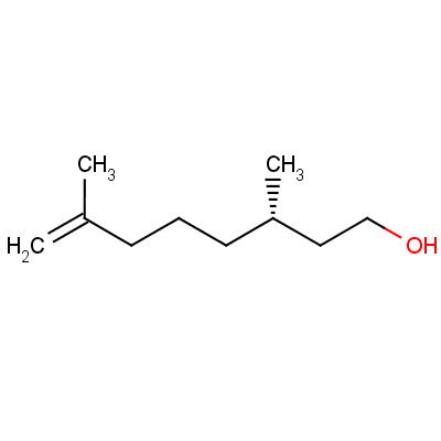 7-Octen-1-ol, 3,7-dimethyl-, (s)- Structure,6812-78-8Structure