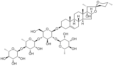 Chonglou Saponin VII Structure,68124-04-9Structure