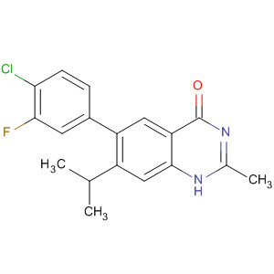 6-(4-Chloro-3-fluoro-phenyl)-7-isopropyl-2-methyl-3h-quinazolin-4-one Structure,681292-25-1Structure