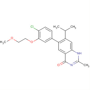 6-[4-Chloro-3-(2-methoxy-ethoxy)-phenyl]-7-isopropyl-2-methyl-3h-quinazolin-4-one Structure,681292-26-2Structure