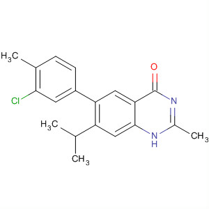 6-(3-Chloro-4-methyl-phenyl)-7-isopropyl-2-methyl-3h-quinazolin-4-one Structure,681292-42-2Structure