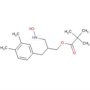 Propanoic acid, 2,2-dimethyl-,3-(3,4-dimethylphenyl)-2-[(hydroxyamino)methyl]propyl ester Structure,681810-08-2Structure