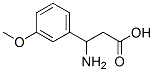 3-Amino-3-(3-methoxy-phenyl)-propionic acid Structure,68208-19-5Structure