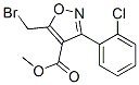 4-Isoxazolecarboxylicacid,5-(bromomethyl)-3-(2-chlorophenyl)-,methylester(9ci) Structure,682352-82-5Structure