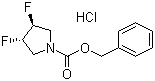 (3R,4R)-N-Cbz-3,4-difluoropyrrolidine hydrochloride Structure,682359-79-1Structure