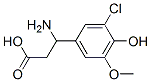 3-Amino-3-(3-chloro-4-hydroxy-5-methoxy-phenyl)-propionic acid Structure,682804-55-3Structure