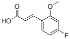 4-Fluoro-2-methoxycinnamic acid Structure,682804-98-4Structure