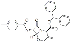 (2R,6r,7r)-benzhydryl7-(4-methylbenzamido)-3-methylene-8-oxo-5-oxa-1-azabicyclo[4.2.0]octane-2-carboxylate Structure,68313-81-5Structure