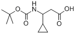 3-(Boc-amino)-3-cyclopropylpropanoic acid Structure,683218-80-6Structure