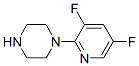 Piperazine, 1-(3,5-difluoro-2-pyridinyl)- (9ci) Structure,683241-04-5Structure